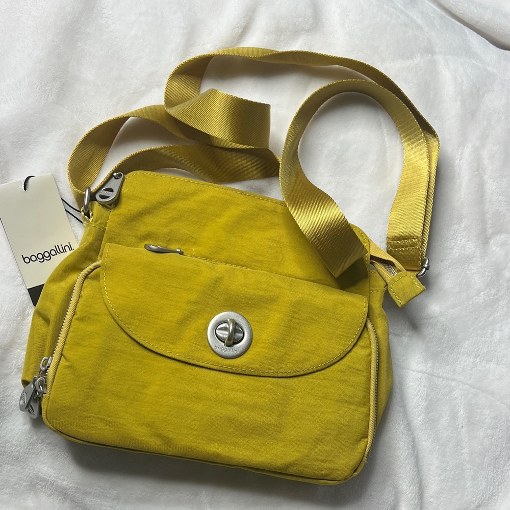 Baggallini Mustard-colored Crossbody Bag